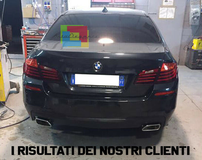 DIFFUSORE POSTERIORE M SPORT + TERMINALI OVALI BMW SERIE 5 F10 F11 2011-2017