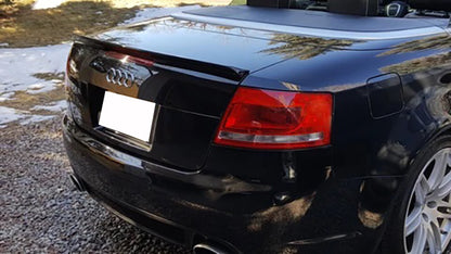 AUDI A4 B7 CABRIO SPOILER POSTERIORE SUL COFANO LOOK S4 SLINE - ABS AUTOELEGANCERICAMBI