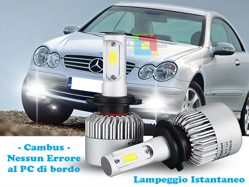 LAMPADE FENDINEBBIA A LED CREE MERCEDES CLK C209 CAMBUS BIANCO GHIACCIO