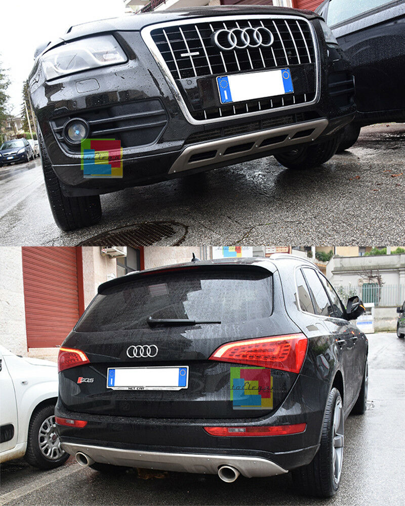 PIASTRE ACCIAIO SOTTO PARAURTI AUDI Q5 8R 2008-2013 ANTERIORE E POSTERIORE SQ5 -