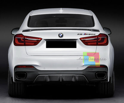 SPOILER POSTERIORE SUL COFANO PER BMW X6 F16 2015 IN POI IN ABS M-PERFORMACE