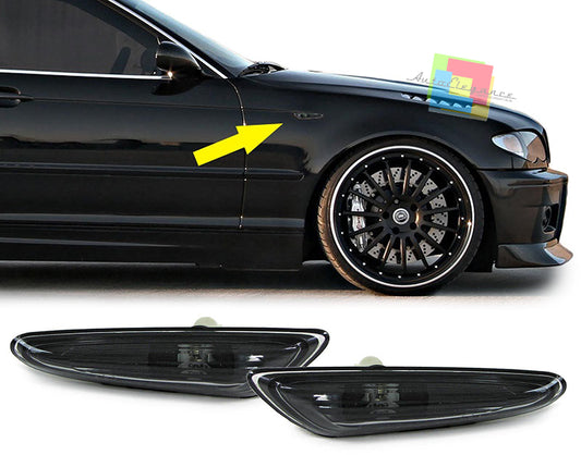 BMW SERIE 3 E46 00-05 FRECCE LATERALI DESIGN FUME INDICATORI AUTOELEGANCERICAMBI