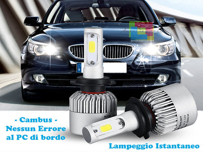 LAMPADE ABBAGLIANTI LED BMW SERIE 5 E61 LAMPEGGIO ISTANTANEO 6000K ---