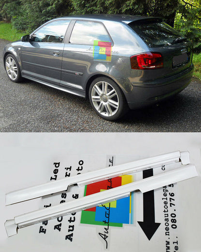 LOOK S-LINE S3 - MINIGONNE LATERALI AUDI A3 8P 2003-2012 SOLO PER 3 PORTE