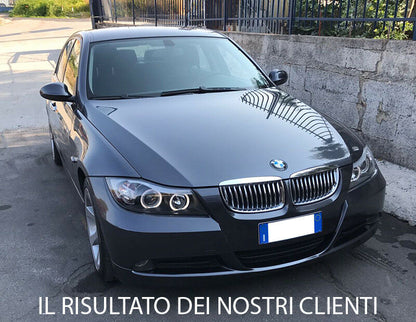 GRIGLIA ANTERIORE M3 PER BMW SERIE 3 E90 E91 2005-2008 VARIANTE CROMATA CALANDRA