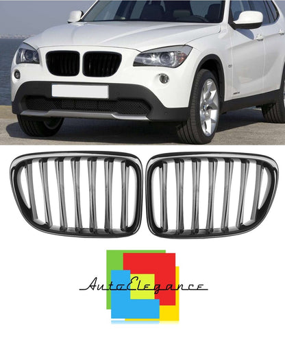 GRILLE MUSTACHE SERIES X1 E84 2009-2015 GLOSS BLACK LOOK SINGLE KIDNEY NEWS