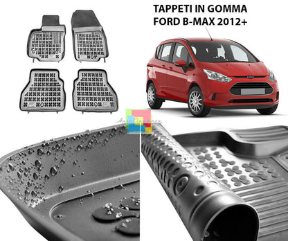 FORD B-MAX 2012 IN POI TAPPETINI AUTO IN GOMMA - TAPPETI TOP QUALITA -1