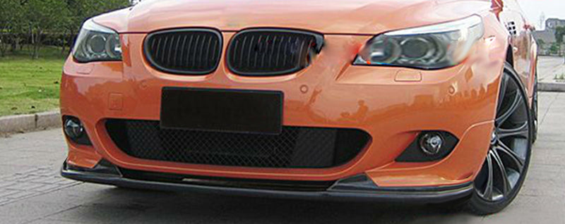 BMW SERIE 5 E60 E61 SOTTO PARAURTI SPLITTER ANTERIORE ABS NERO PER MTECH AUTOELEGANCERICAMBI