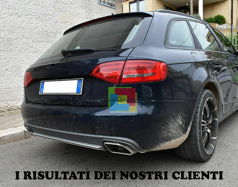 AUDI A4 B8 8K 2012-2015 UNDER BUMPER SPOILER RESTYLING S4 REAR DIFFUSER