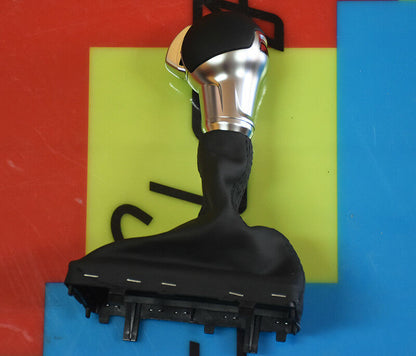 POMELLO CROMATO AUDI A6 4F C6 2006-2011 CAMBIO AUTOMATICO IN CUOIO LOOK S-TRONIC