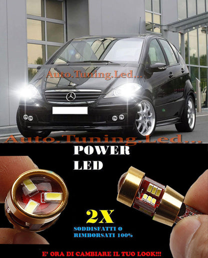 LUCI POSIZIONE MERCEDES CLASSE A W169 CANBUS T10 BIANCO 27 LED SUPER QUALIT