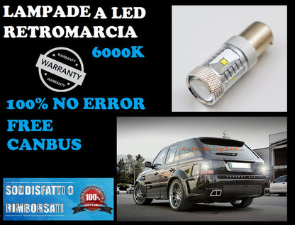 COPPIA LAMPADA RETROMARCIA LED P21W BA15S CANBUS 6000K NO ERROR SUZUKI SWIFT AUTOELEGANCERICAMBI