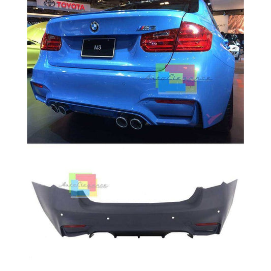 BMW SERIE 3 F30 BERLINA 2011- PARAURTI POSTERIORE COMPLETO LOOK M3 EVO AUTOELEGANCERICAMBI