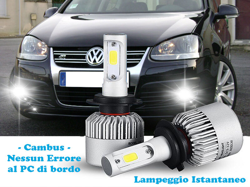 LAMPADE FENDINEBBIA A LED CREE VW GOLF 5 2003-2008 CAMBUS BIANCO GHIACCIO