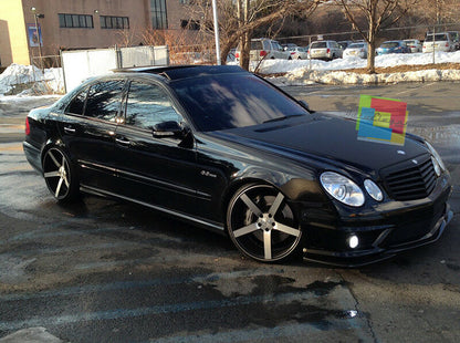 MERCEDES CLASSE E W211 2006-2009 GRIGLIA ANTERIORE LOOK AMG BLACK EDITION