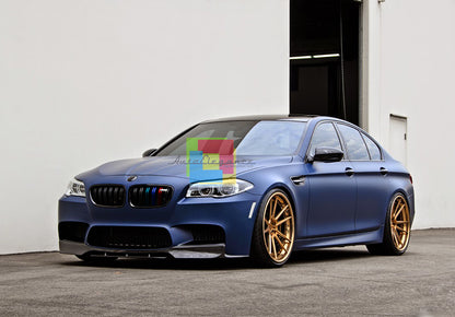 CALANDRA DOPPIA STRISCIA BMW SERIE 5 F10 F11 2010+ GRIGLIE ANTERIORI LOOK M5 AUTOELEGANCERICAMBI