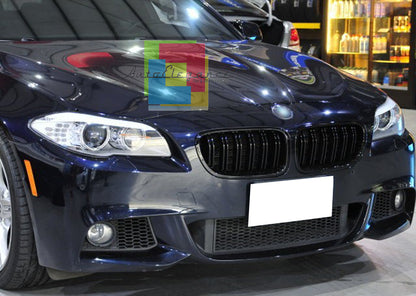 MASCHERINE DOPPIA STRISCIA - BMW SERIE 5 F10 F11 2010+ GRIGLIE ANTERIORI NERE M5