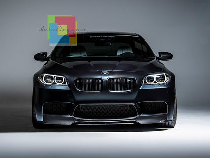 MASCHERINE DOPPIA STRISCIA - BMW SERIE 5 F10 F11 2010+ GRIGLIE ANTERIORI NERE M5
