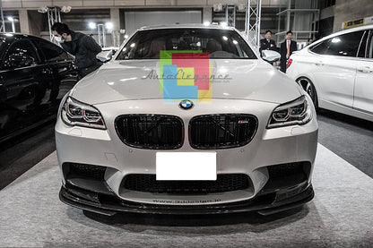 MASCHERINE DOPPIA STRISCIA - BMW SERIE 5 F10 F11 2010+ GRIGLIE ANTERIORI NERE M5