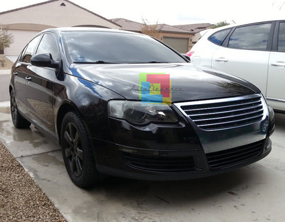VW PASSAT 3C B6 2005-2010 CHROME FRONT GRILLE WITHOUT PDC HOLES MASK