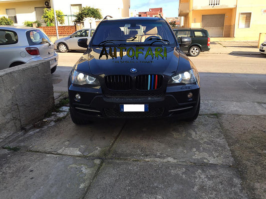 GRIGLIA ANTERIORE BMW X5 E70 2006-2014 CALANDRA NERA DESIGN 3 COLORI M