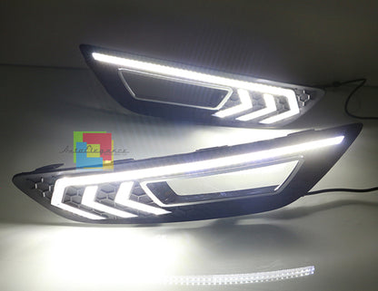 GRIGLIE FENDINEBBIA LUCI DIURNE LED DAYTIME PER FORD FOCUS MK3 2015+ LIFT