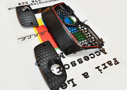 CALANDRA GTI PER VW GOLF 5 2003-2008 GRIGLIA ANTERIORE + FENDINEBBIA AUTOELEGANCERICAMBI