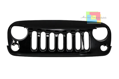 GRIGLIA ANTERIORE NERA Jeep Wrangler JK / Rubicon JK 07-17 DESIGN ANGRY BIRD