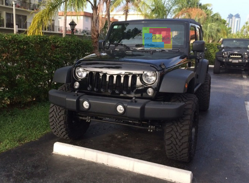 GRIGLIA ANTERIORE NERA Jeep Wrangler JK / Rubicon JK 07-17 DESIGN ANGRY BIRD