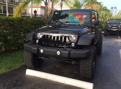 GRIGLIA ANTERIORE NERA Jeep Wrangler JK / Rubicon JK 07-17 DESIGN ANGRY BIRD