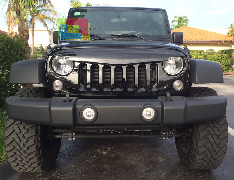 GRIGLIA ANTERIORE NERA Jeep Wrangler JK / Rubicon JK 07-17 DESIGN ANGRY BIRD