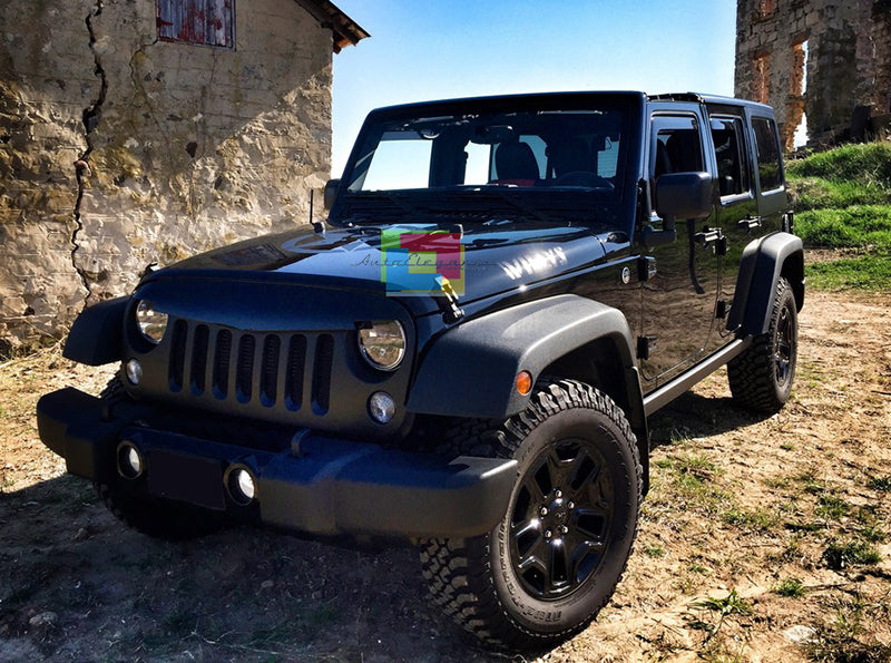 GRIGLIA ANTERIORE NERA Jeep Wrangler JK / Rubicon JK 07-17 DESIGN ANGRY BIRD