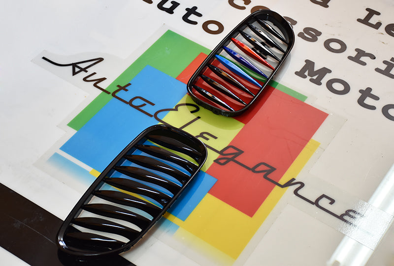 GRIGLIA ANTERIORE NERA BMW Z4 E85 E86 2003-2008 - CALANDRA 3 COLORI M