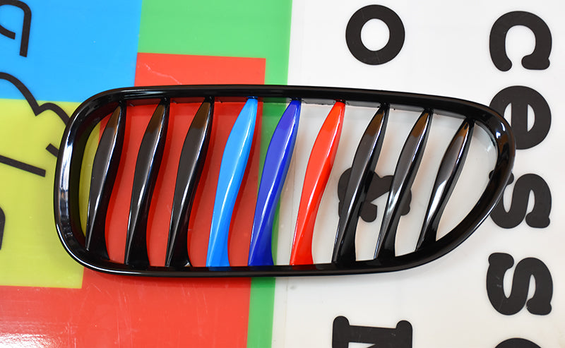GRIGLIA ANTERIORE NERA BMW Z4 E85 E86 2003-2008 - CALANDRA 3 COLORI M