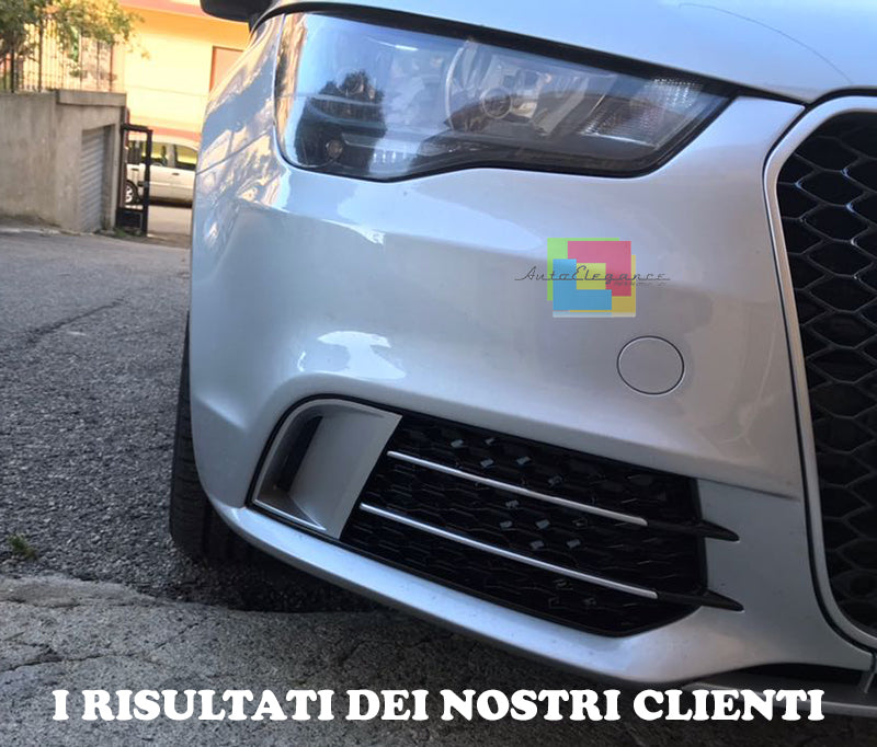 AUDI A1 8X 2010-2014 GRIGLIE FENDINEBBIA NIDO D'APE DESIGN RS1 NERO / SATINATO AUTOELEGANCERICAMBI