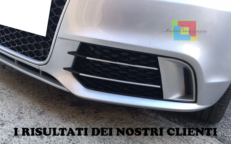 AUDI A1 8X 2010-2014 GRIGLIE FENDINEBBIA NIDO D'APE DESIGN RS1 NERO / SATINATO AUTOELEGANCERICAMBI