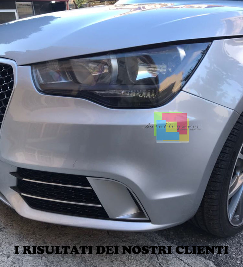 AUDI A1 8X 2010-2014 GRIGLIE FENDINEBBIA NIDO D'APE DESIGN RS1 NERO / SATINATO AUTOELEGANCERICAMBI