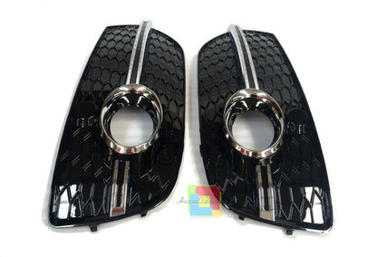 FOG LIGHT GRILLS RSQ3 SQ5 CHROME DETAILS HONEYCOMB AUDI Q3 2012-2015