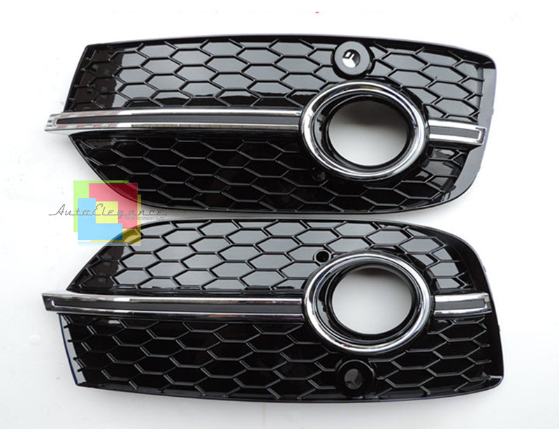 FOG LIGHT GRILLS RSQ3 SQ5 CHROME DETAILS HONEYCOMB AUDI Q3 2012-2015