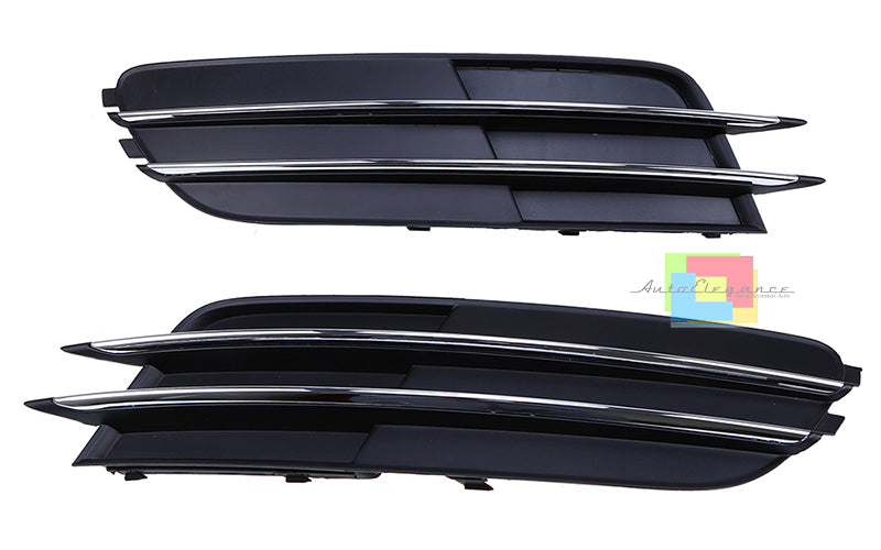 FOG LIGHT GRILLS CHROME PROFILE AUDI A6 4G C7 2011-2014