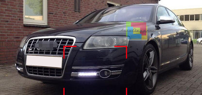 GRIGLIE FENDINEBBIA LUCI DIURNE LED AUDI A6 4F C6 2004-2008 DAYTIME NO ERROR