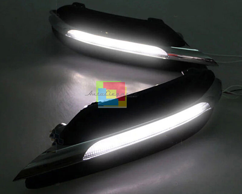 MERCEDES CLASSE C W204 2007-2011 GRIGLIE FENDINEBBIA LUCI DIURNE LED 6000K