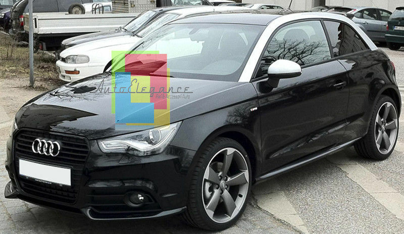 BAFFI SOTTO PARAURTI ANTERIORE AUDI A1 2010-2014 SPOILER DESIGN SLINE S1 RS1 AUTOELEGANCERICAMBI