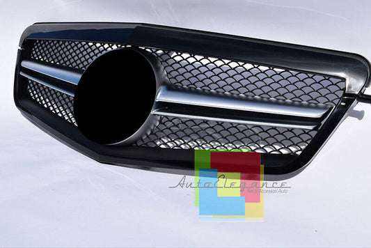 FRONT GRILLE MERCEDES E-CLASS W212 S212 2009-2012 DESIGN E63 BLACK AMG