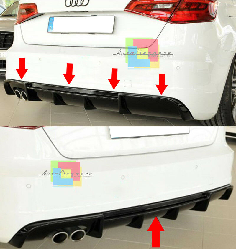 ABS UNDER BUMPER AUDI A3 8V SPORTBACK 2012-2015 SLINE BUMPER DIFFUSER