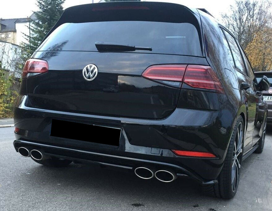 COPPIA TERMINALI DI SCARICO VW GOLF 7 VII CROMATI LOOK INOX RLINE AUTOELEGANCERICAMBI