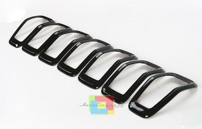 JEEP CHEROKEE 2014-2015 CORNICE GRIGLIA ANTERIORE NERA ABS DESIGN SPORTIVO