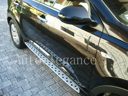 PEDANE LATERALI HYUNDAI IX35 IX 35 2009-2015 SOTTOPORTA IN ALLUMINIO / ABS