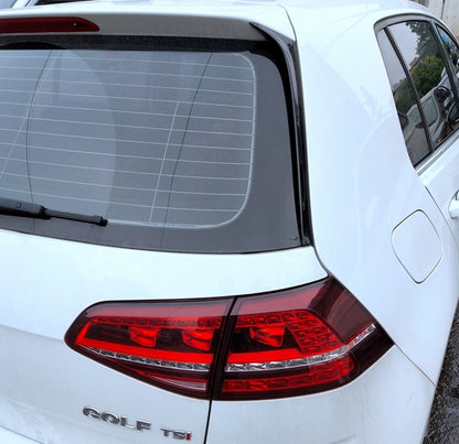 VW GOLF 7 / 7.5 2012-2019 SIDE WINDOW DEFLECTORS 3M ADHESIVES ABS BLACK