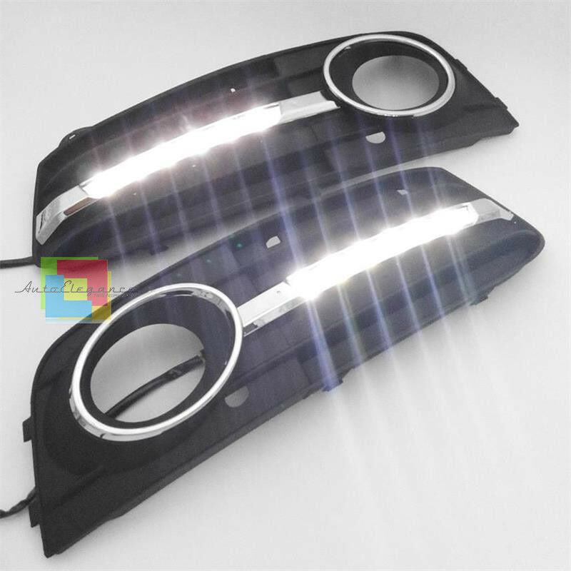 AUDI A4 B8 8K 2007-2012 AVANT BERLINA GRIGLIE FENDINEBBIA LUCI DIURNE LED 6000K AUTOELEGANCERICAMBI